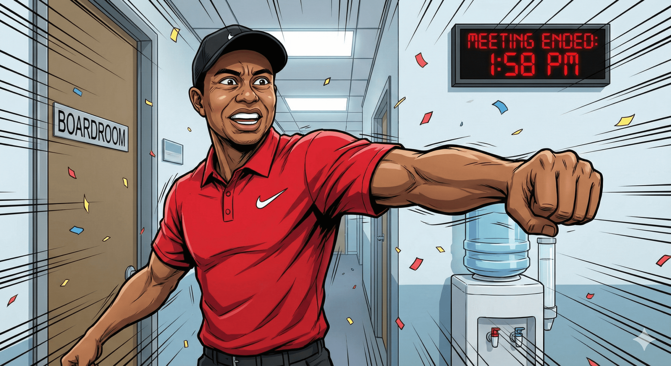 Tiger Woods Satirical Card